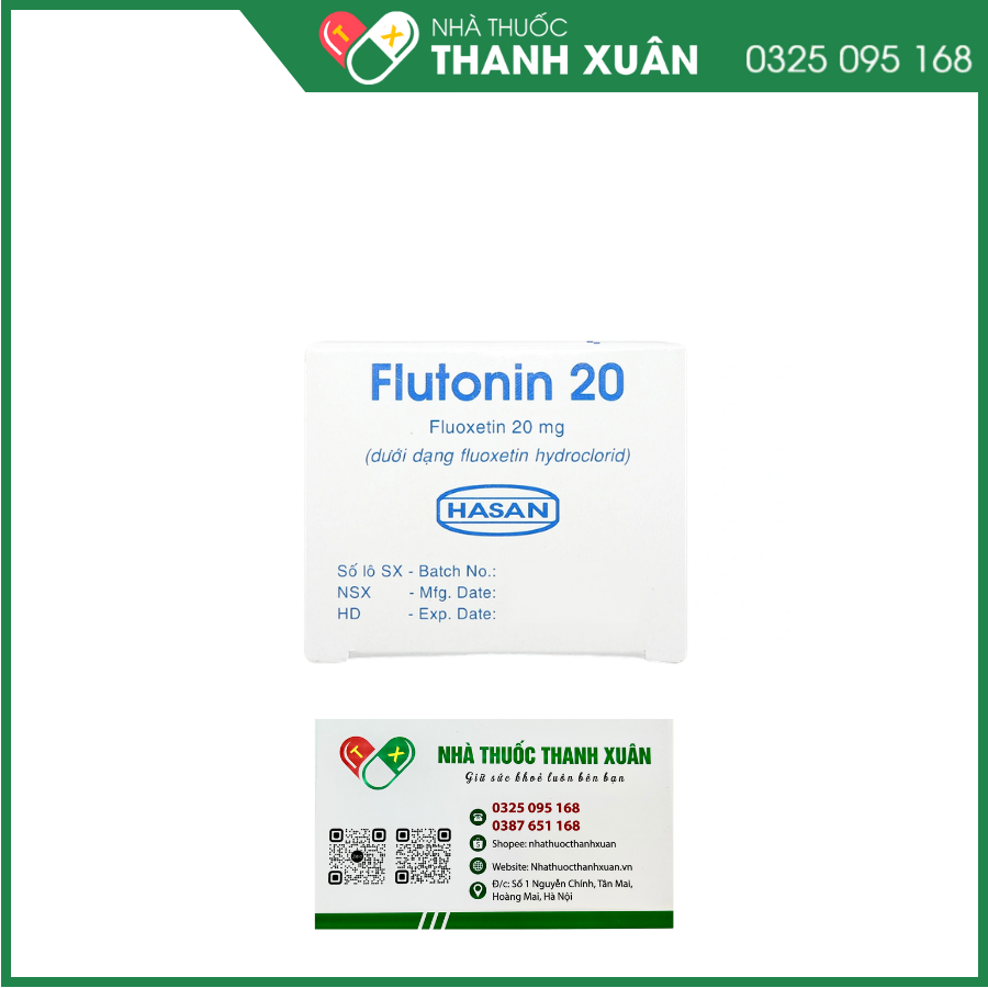 Flutonin 20 điều trị trầm cảm, rối loạn lưỡng cực
